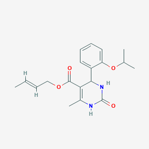 molecular formula C19H24N2O4 B394376 2-Butenyl 4-(2-isopropoxyphenyl)-6-methyl-2-oxo-1,2,3,4-tetrahydro-5-pyrimidinecarboxylate 