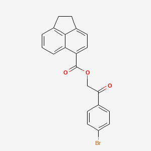 [2-(4-Bromophenyl)-2-oxoethyl] 1,2-dihydroacenaphthylene-5-carboxylate