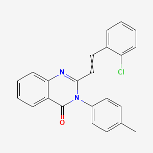 2-[2-(2-chlorophenyl)vinyl]-3-(4-methylphenyl)-4(3H)-quinazolinone