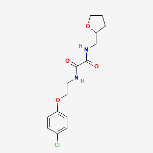 N-[2-(4-chlorophenoxy)ethyl]-N'-(tetrahydro-2-furanylmethyl)ethanediamide