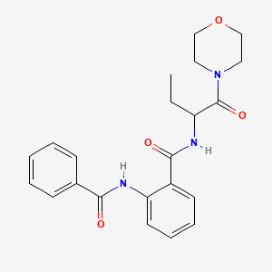 2-benzamido-N-(1-morpholin-4-yl-1-oxobutan-2-yl)benzamide