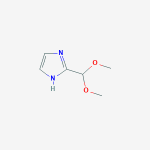 molecular formula C6H10N2O2 B039438 2-(二甲氧基甲基)-1H-咪唑 CAS No. 112655-19-3