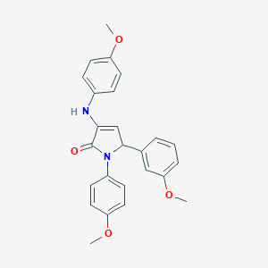 5-(3-methoxyphenyl)-1-(4-methoxyphenyl)-3-[(4-methoxyphenyl)amino]-1,5-dihydro-2H-pyrrol-2-one