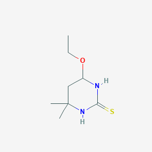 molecular formula C8H16N2OS B394394 6-ethoxy-4,4-dimethyltetrahydro-2(1H)-pyrimidinethione 