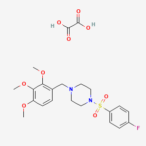 1-[(4-fluorophenyl)sulfonyl]-4-(2,3,4-trimethoxybenzyl)piperazine oxalate