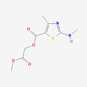 2-methoxy-2-oxoethyl 4-methyl-2-(methylamino)-1,3-thiazole-5-carboxylate