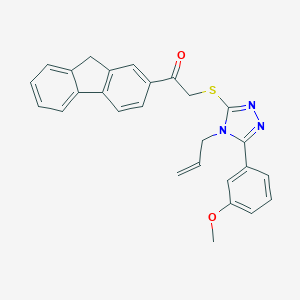 2-{[4-allyl-5-(3-methoxyphenyl)-4H-1,2,4-triazol-3-yl]sulfanyl}-1-(9H-fluoren-2-yl)ethanone