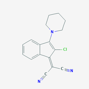 (2-chloro-3-piperidino-1H-inden-1-yliden)(cyano)methyl cyanide