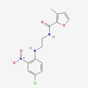 N-{2-[(4-chloro-2-nitrophenyl)amino]ethyl}-3-methyl-2-furamide