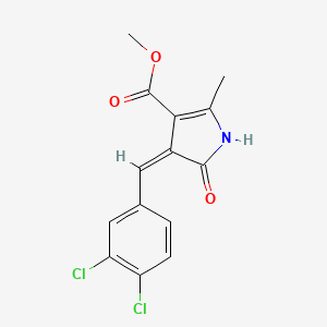 methyl (4Z)-4-(3,4-dichlorobenzylidene)-2-methyl-5-oxo-4,5-dihydro-1H-pyrrole-3-carboxylate