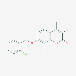 7-[(2-chlorophenyl)methoxy]-3,4,8-trimethyl-2H-chromen-2-one