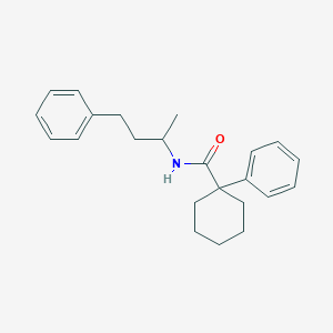 1-phenyl-N-(4-phenylbutan-2-yl)cyclohexane-1-carboxamide