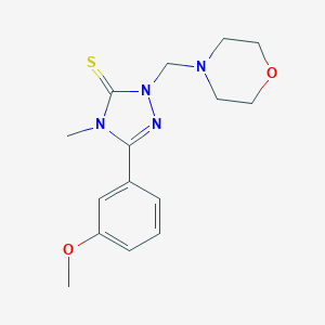 5-(3-methoxyphenyl)-4-methyl-2-(morpholin-4-ylmethyl)-2,4-dihydro-3H-1,2,4-triazole-3-thione