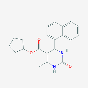 Cyclopentyl 6-methyl-4-(1-naphthyl)-2-oxo-1,2,3,4-tetrahydro-5-pyrimidinecarboxylate