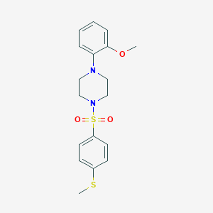1-(2-Methoxyphenyl)-4-{[4-(methylsulfanyl)phenyl]sulfonyl}piperazine