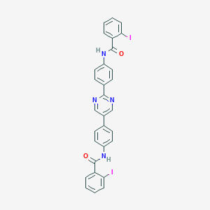 2-iodo-N-[4-(2-{4-[(2-iodobenzoyl)amino]phenyl}-5-pyrimidinyl)phenyl]benzamide