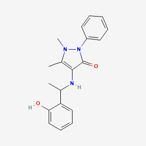 4-{[1-(2-hydroxyphenyl)ethyl]amino}-1,5-dimethyl-2-phenyl-1,2-dihydro-3H-pyrazol-3-one