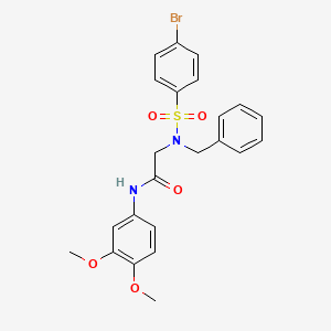 N~2~-benzyl-N~2~-[(4-bromophenyl)sulfonyl]-N-(3,4-dimethoxyphenyl)glycinamide