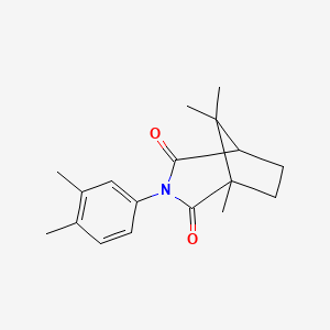 molecular formula C18H23NO2 B3944914 3-(3,4-dimethylphenyl)-1,8,8-trimethyl-3-azabicyclo[3.2.1]octane-2,4-dione 