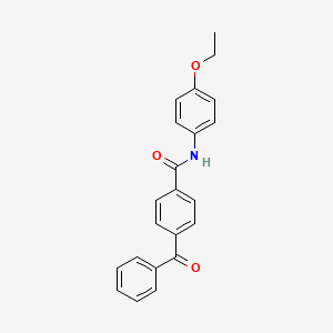 molecular formula C22H19NO3 B3945038 4-benzoyl-N-(4-ethoxyphenyl)benzamide 