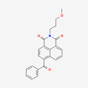 molecular formula C23H19NO4 B3945152 6-Benzoyl-2-(3-methoxypropyl)benzo[de]isoquinoline-1,3-dione 