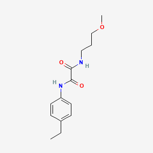 molecular formula C14H20N2O3 B3945367 N-(4-ethylphenyl)-N'-(3-methoxypropyl)ethanediamide 