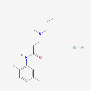 molecular formula C16H27ClN2O B3945412 N~3~-butyl-N~1~-(2,5-dimethylphenyl)-N~3~-methyl-beta-alaninamide hydrochloride 