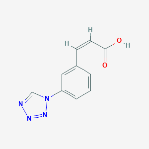 molecular formula C10H8N4O2 B394570 3-[3-(1H-tetraazol-1-yl)phenyl]acrylic acid 
