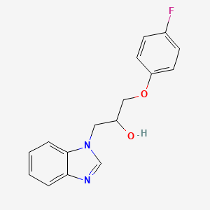 molecular formula C16H15FN2O2 B3945827 1-(1H-benzimidazol-1-yl)-3-(4-fluorophenoxy)-2-propanol 