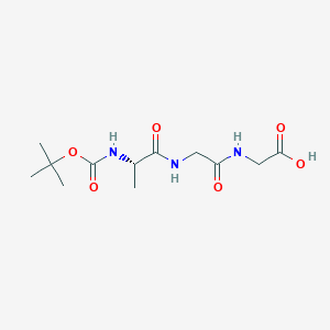 molecular formula C12H21N3O6 B039459 Boc-ala-Gly-Gly-OH CAS No. 115035-47-7