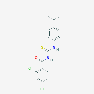 molecular formula C18H18Cl2N2OS B3946184 N-{[4-(butan-2-yl)phenyl]carbamothioyl}-2,4-dichlorobenzamide 