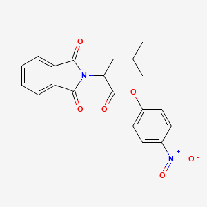 molecular formula C20H18N2O6 B3946268 4-nitrophenyl 2-(1,3-dioxo-1,3-dihydro-2H-isoindol-2-yl)-4-methylpentanoate 