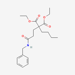 molecular formula C21H31NO5 B3946342 diethyl [3-(benzylamino)-3-oxopropyl](butyl)malonate 