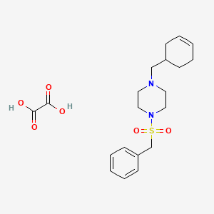 molecular formula C20H28N2O6S B3946346 1-(benzylsulfonyl)-4-(3-cyclohexen-1-ylmethyl)piperazine oxalate 