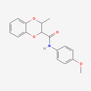 molecular formula C17H17NO4 B3946387 N-(4-methoxyphenyl)-2-methyl-2,3-dihydro-1,4-benzodioxine-3-carboxamide 