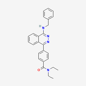 molecular formula C26H26N4O B3946392 4-[4-(benzylamino)phthalazin-1-yl]-N,N-diethylbenzamide 