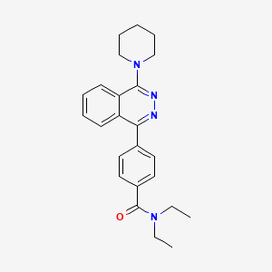 molecular formula C24H28N4O B3946400 N,N-diethyl-4-[4-(piperidin-1-yl)phthalazin-1-yl]benzamide 