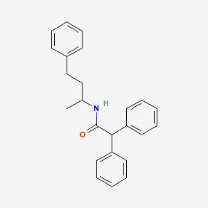 molecular formula C24H25NO B3946730 2,2-diphenyl-N-(4-phenylbutan-2-yl)acetamide 