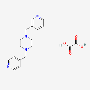 molecular formula C18H22N4O4 B3946753 1-(3-pyridinylmethyl)-4-(4-pyridinylmethyl)piperazine oxalate 