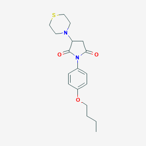 1-(4-Butoxyphenyl)-3-thiomorpholin-4-ylpyrrolidine-2,5-dione
