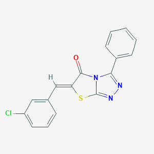 molecular formula C17H10ClN3OS B394687 6-(3-Chloro-benzylidene)-3-phenyl-thiazolo[2,3-c][1,2,4]triazol-5-one 