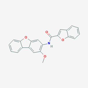 molecular formula C22H15NO4 B394690 N-(2-methoxydibenzofuran-3-yl)-1-benzofuran-2-carboxamide CAS No. 346641-00-7