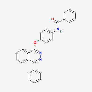 molecular formula C27H19N3O2 B3946946 N-{4-[(4-phenylphthalazin-1-yl)oxy]phenyl}benzamide 