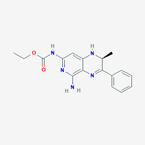 molecular formula C17H19N5O2 B039470 Mivobulin CAS No. 122332-18-7