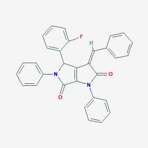 3-Benzylidene-4-(2-fluorophenyl)-1,5-diphenyl-1,3,4,5-tetrahydropyrrolo[3,4-b]pyrrole-2,6-dione