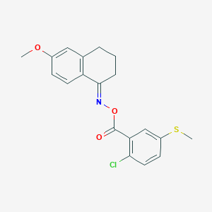 6-methoxy-3,4-dihydro-1(2H)-naphthalenone O-[2-chloro-5-(methylthio)benzoyl]oxime