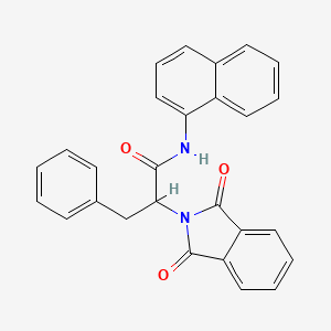 2-(1,3-dioxo-1,3-dihydro-2H-isoindol-2-yl)-N-(naphthalen-1-yl)-3-phenylpropanamide