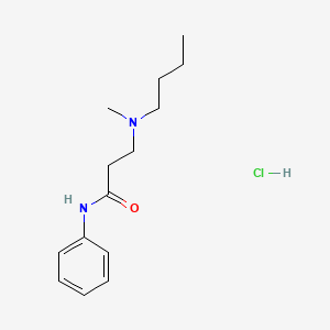 3-[butyl(methyl)amino]-N-phenylpropanamide;hydrochloride