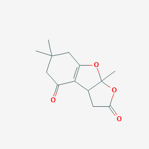 molecular formula C13H16O4 B394770 6,6,8a-trimethyl-3a,6,7,8a-tetrahydrofuro[2,3-b][1]benzofuran-2,4(3H,5H)-dione CAS No. 97024-73-2