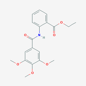 molecular formula C19H21NO6 B394777 Ethyl 2-[(3,4,5-trimethoxybenzoyl)amino]benzoate 